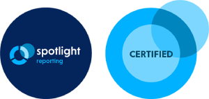 Spotlight Reporting Certified logo